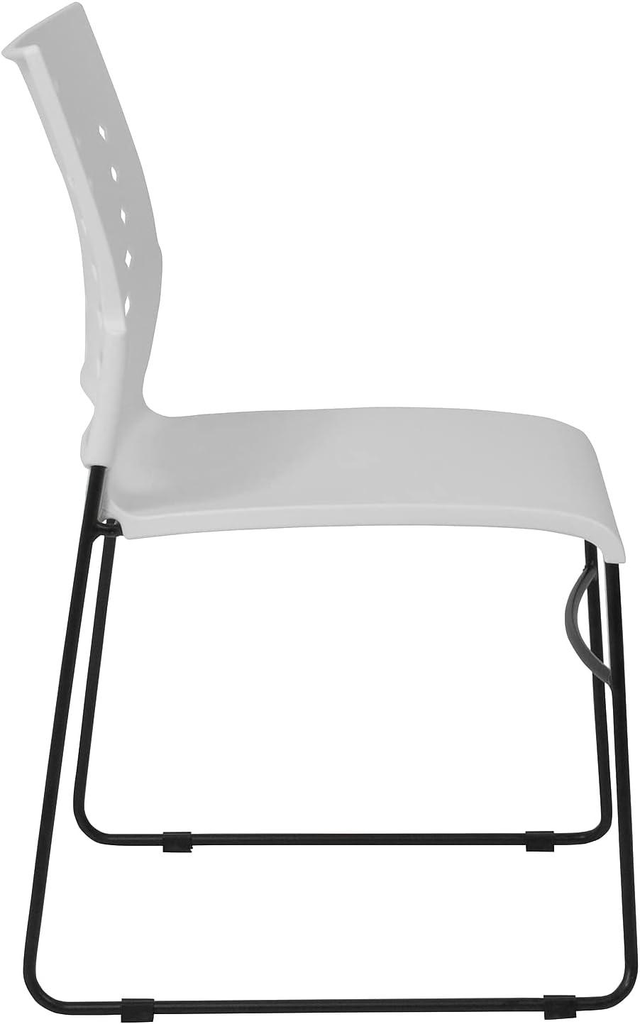 881 lb. Capacity Sled Base Stack Chair with Carry Handle and Air-Vent Back