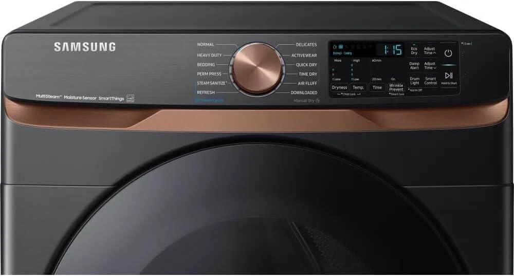 Samsung 7.5 cu. ft. Smart Electric Dryer with Steam Sanitize+ and Sensor Dry