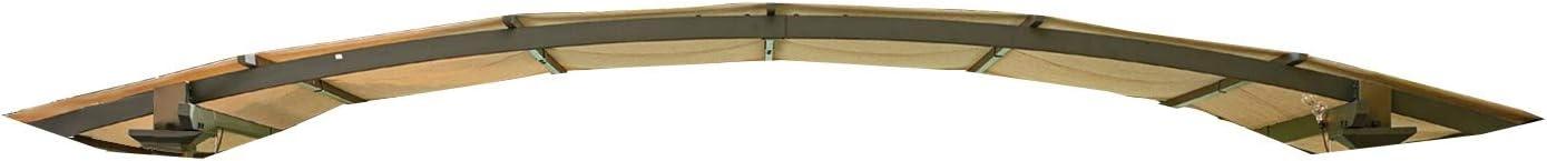 Capilano 10' x 12' Beige Whisper Arched Roof Pergola Canopy