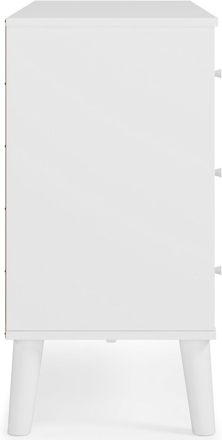 Signature Design by Ashley Contemporary Piperton 6 Drawer Dresser, Two-tone Brown/White