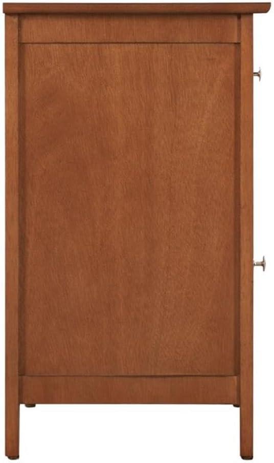 Glory Furniture Izzy 1 Drawer/1 Door Wood Nightstand End Table, Oak