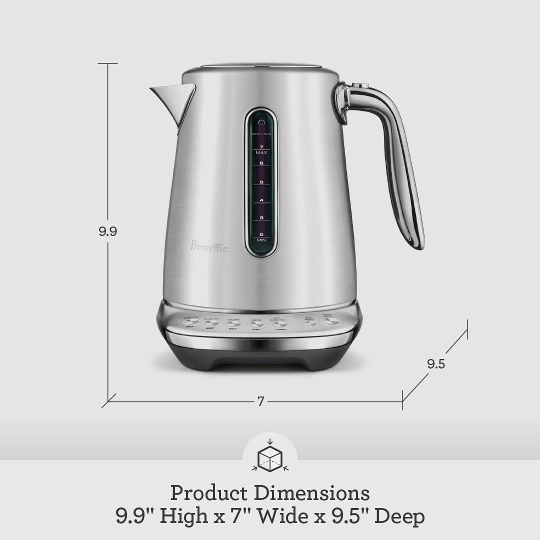 Damson Blue Stainless Steel Electric Kettle with Temperature Settings