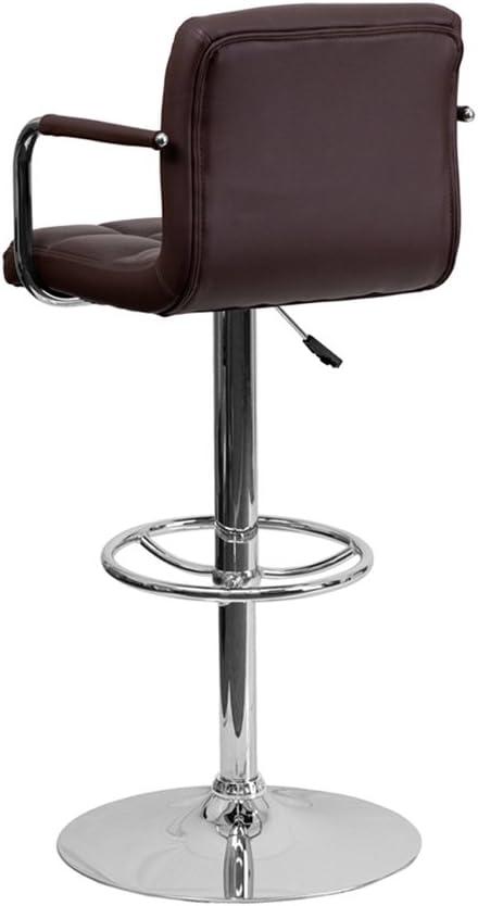 Adjustable Bar Stools - Counter Height Barstools with Back and Armrest