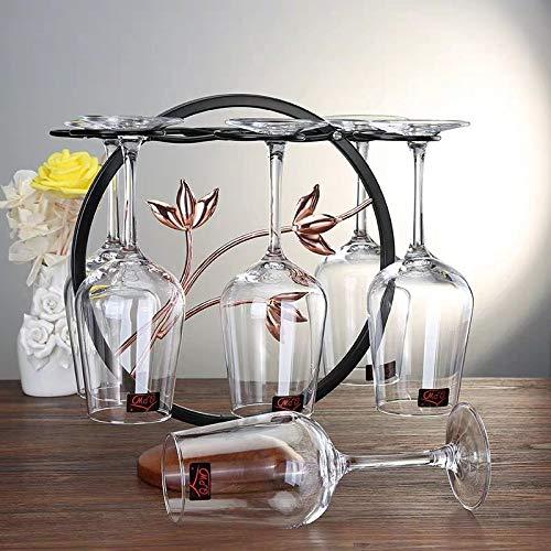 Fiamer Metal Freestanding Wine Rack For Wine Glasses, Kitchen, Bar, Table Decor - -