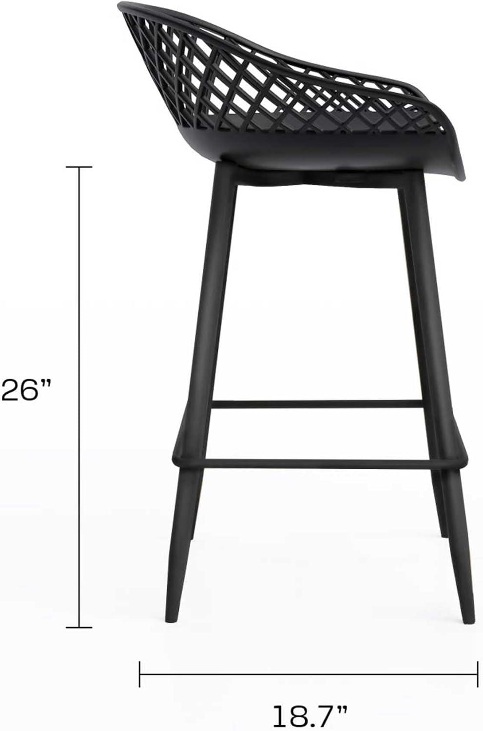 Set of 2 Kurv Counter Height Barstool - Jamesdar