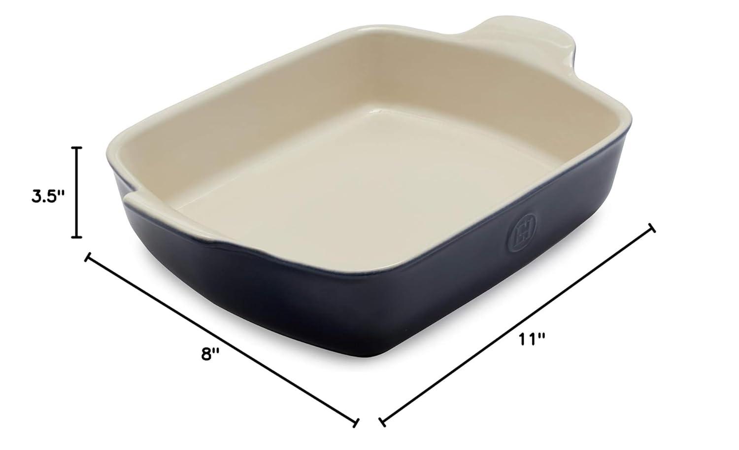 Emile Henry HR Modern Classics Rectangular Baking Dish 11" x 8", Twilight Blue