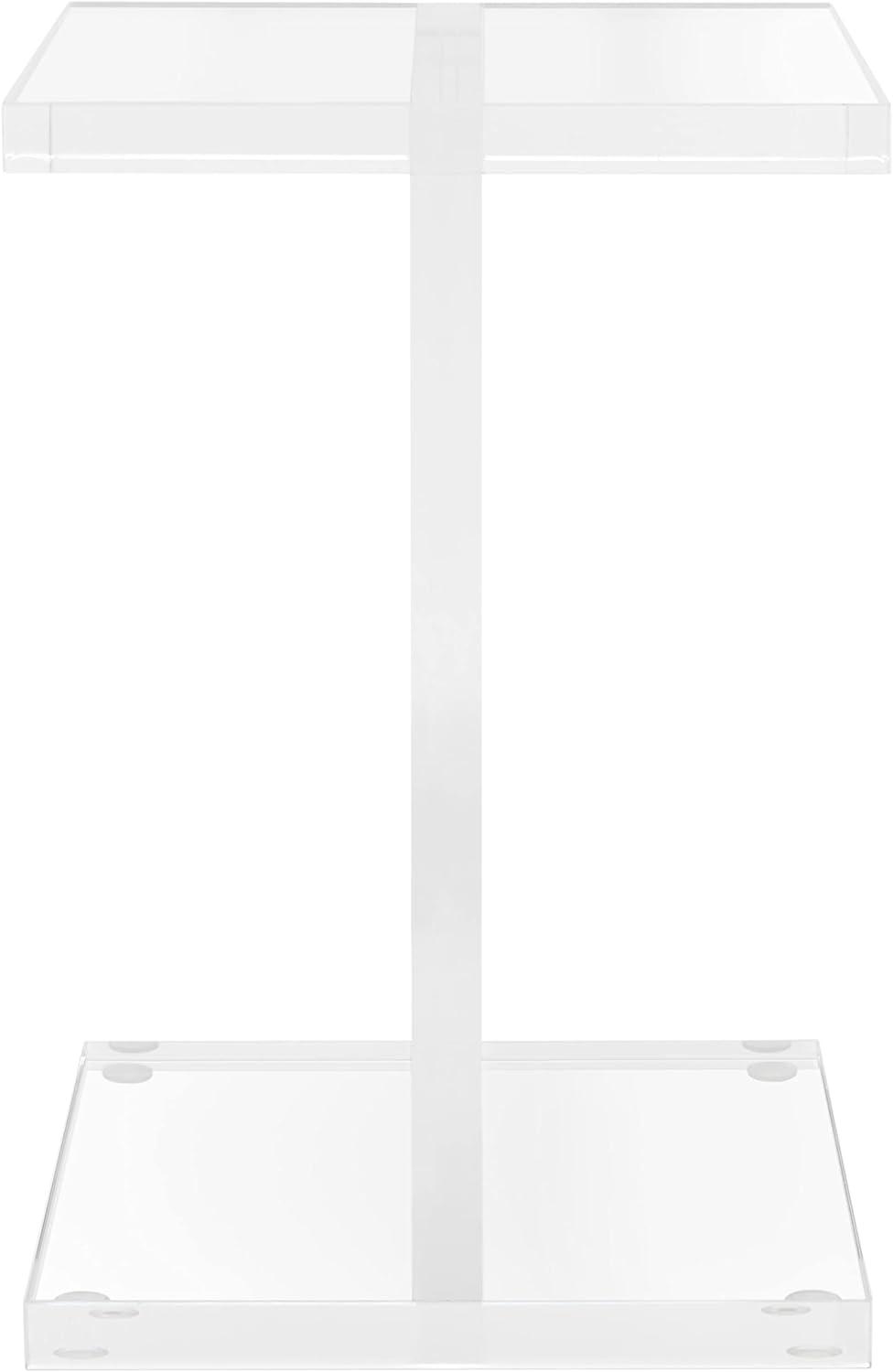Jennabeth Clear Acrylic Rectangular Accent Table