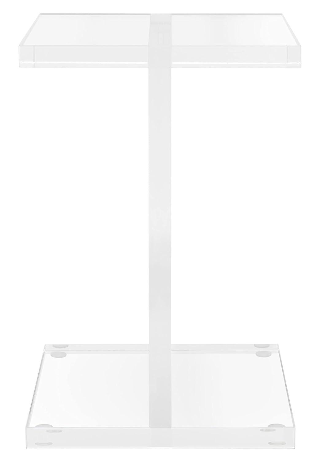 Jennabeth Clear Acrylic Rectangular Accent Table
