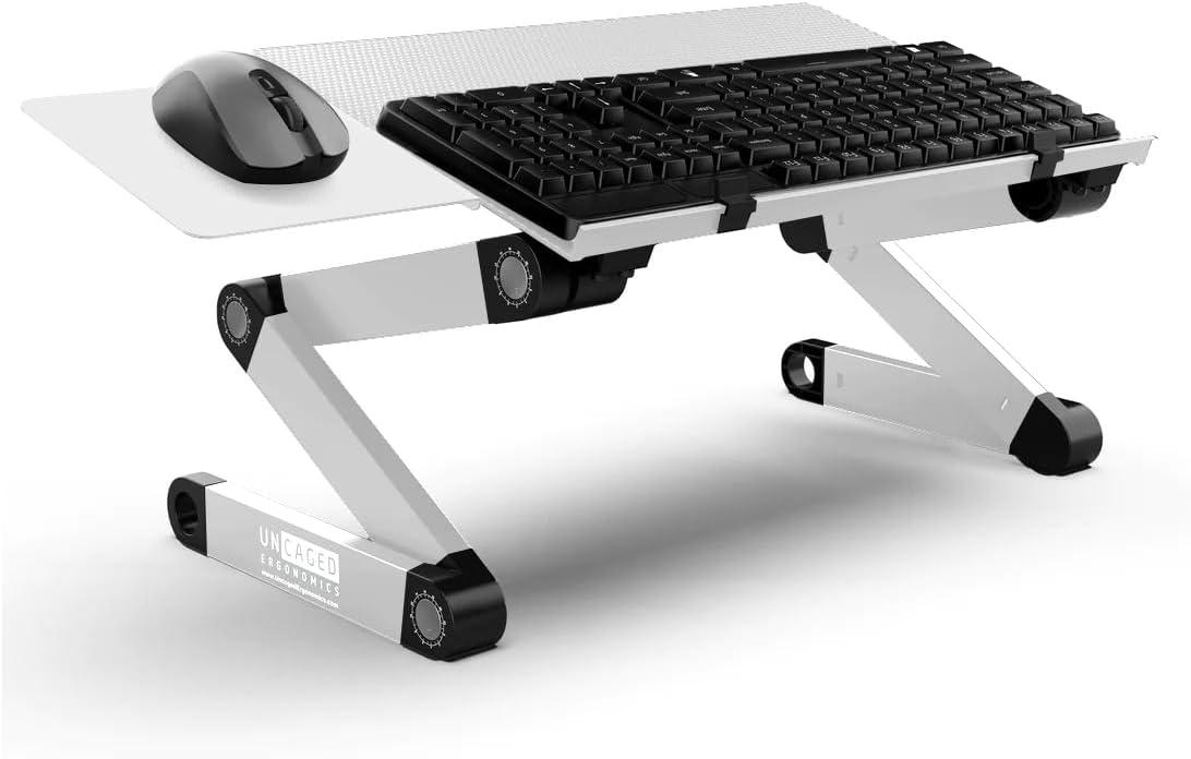 WorkEZ Adjustable Keyboard Stand for Desktop Computer Keyboard Riser for desk Keyboard and Mouse Riser for Standing Adjustable Keyboard and Mouse Stand aluminum ergonomic keyboard tray keyboard shelf