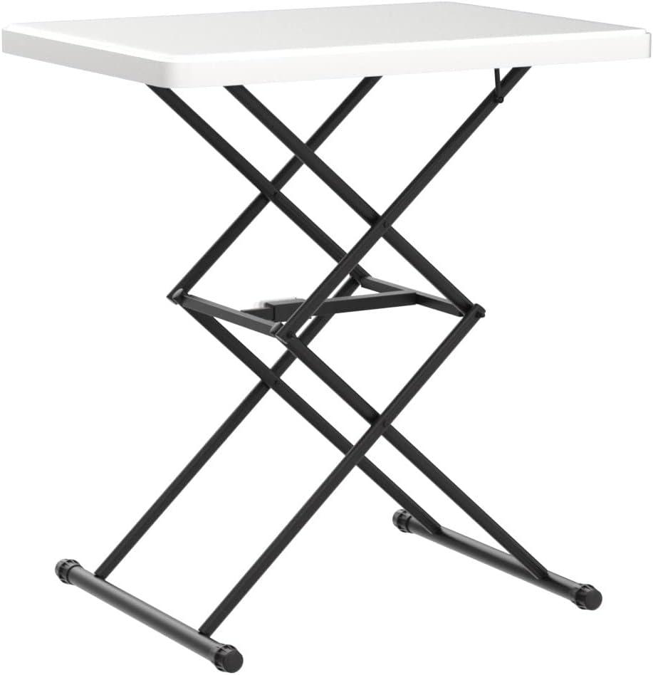 MASMIO 28Inch Height-Adjustable Portable Dinner Table
