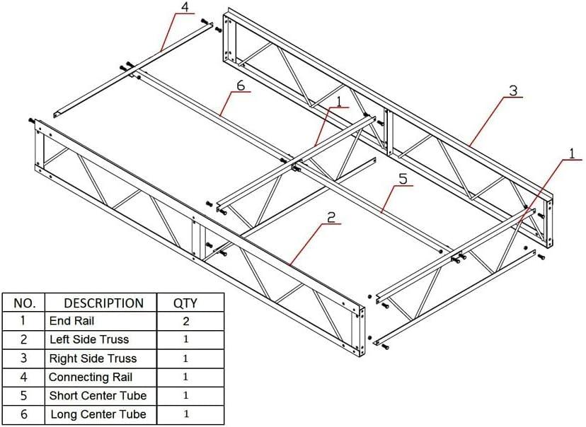 Patriot Docks 4'x8' Aluminum Dock Frame Assembly