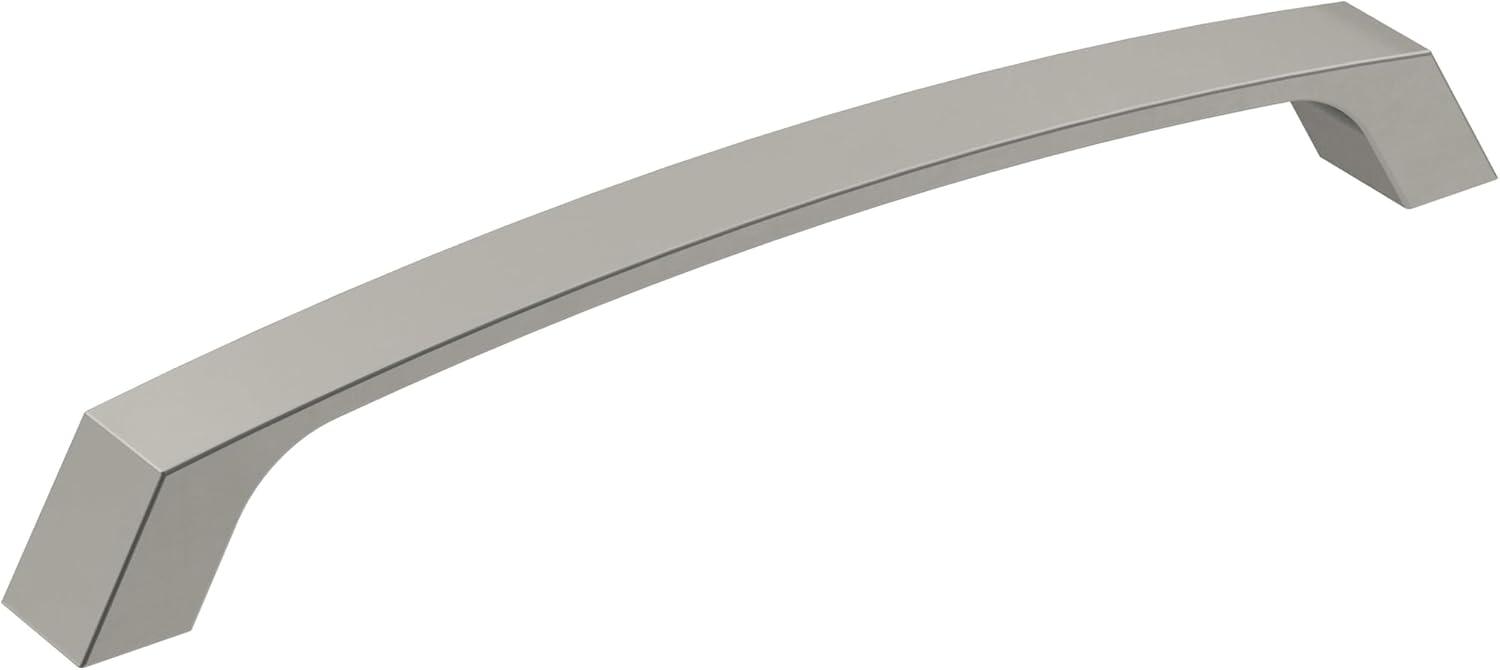 Amerock Premise 6-5/16 inch (160mm) Center-to-Center Satin Nickel Cabinet Pull