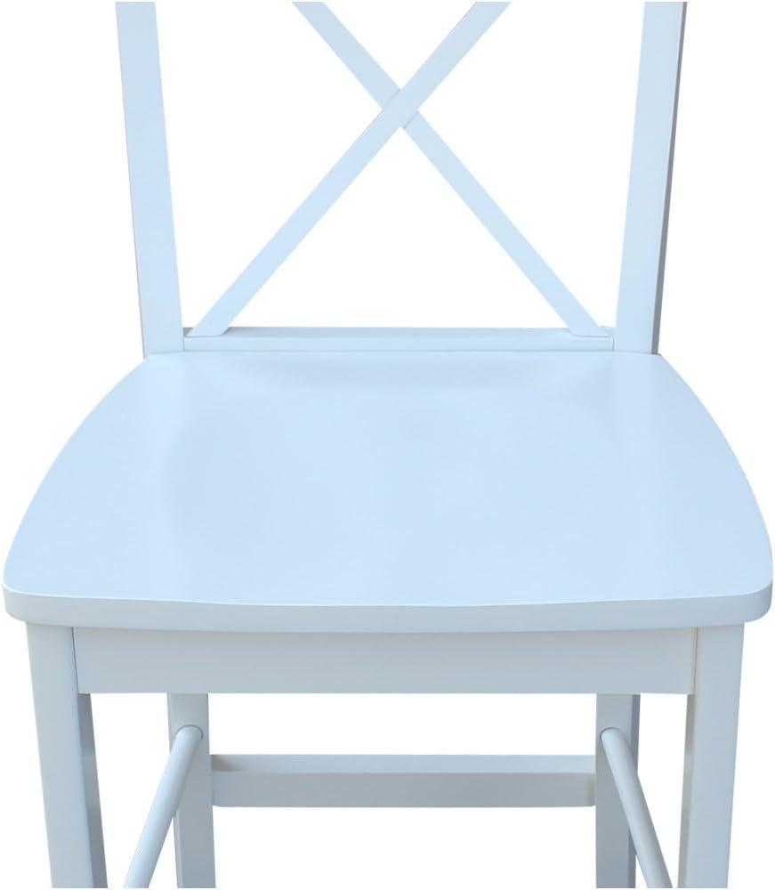 International Concepts X-Back Counter Height Stool - 24" Seat Height