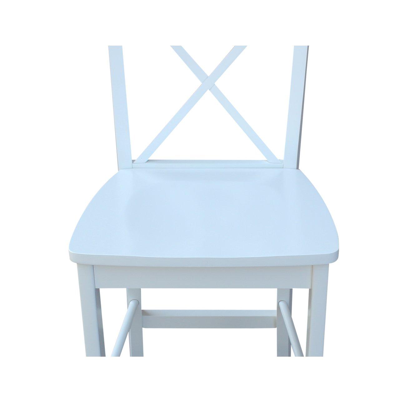 International Concepts X-Back Counter Height Stool - 24" Seat Height