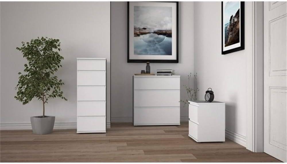 Tvilum, Aurora 2 Drawer Nightstand, White