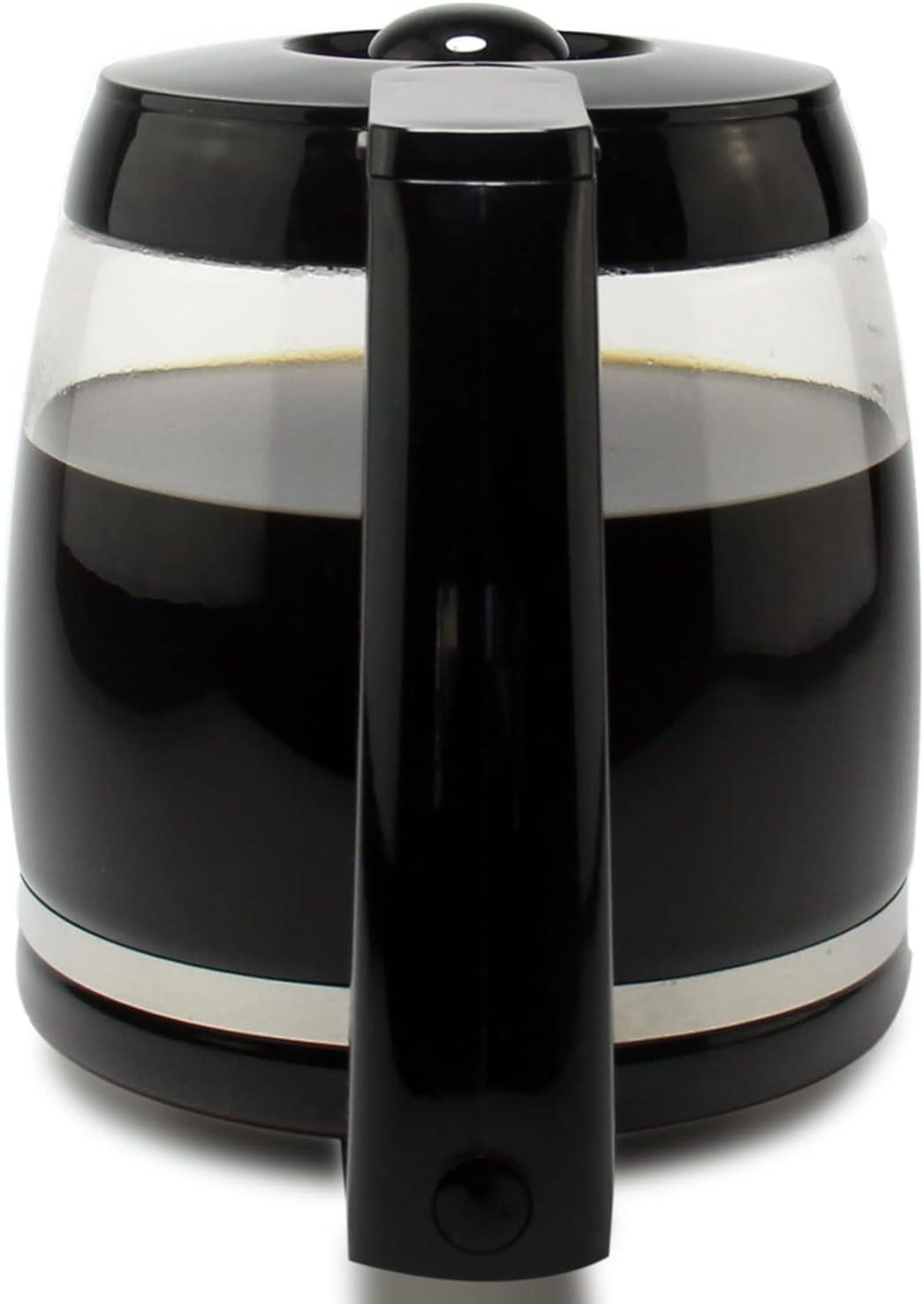 Stack man 12-Cup Replacement Glass Coffee Carafe For Cuisinart Coffee Maker Models DCC-1200, DCC-1100BK, DCC-2650, CHW-12, CHW-12P1, DGB-550BK, DGB-550BK1, DGB-625BC, DGB-700BC, And SS-12 | Part# DCC-1200PRC