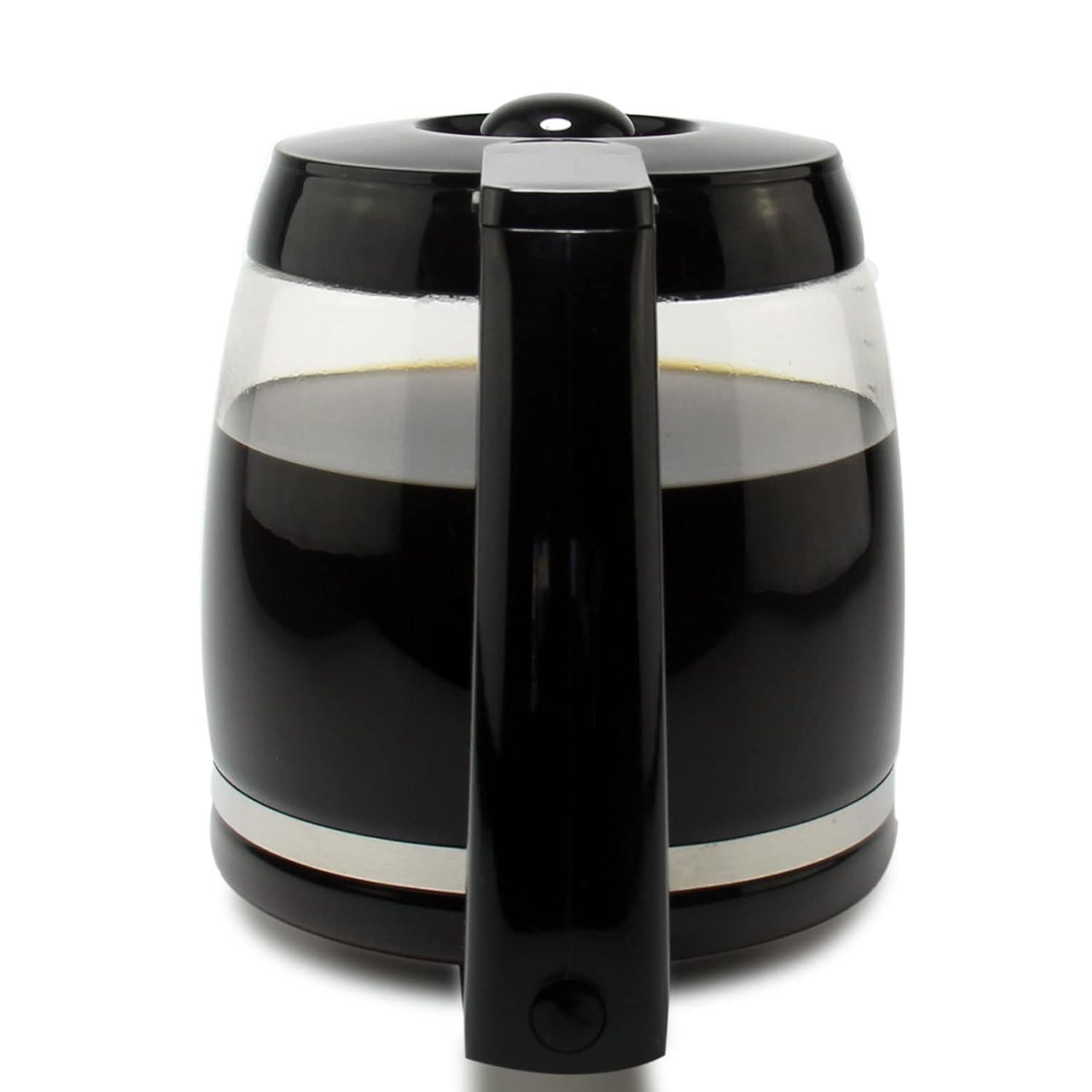 Stack man 12-Cup Replacement Glass Coffee Carafe For Cuisinart Coffee Maker Models DCC-1200, DCC-1100BK, DCC-2650, CHW-12, CHW-12P1, DGB-550BK, DGB-550BK1, DGB-625BC, DGB-700BC, And SS-12 | Part# DCC-1200PRC
