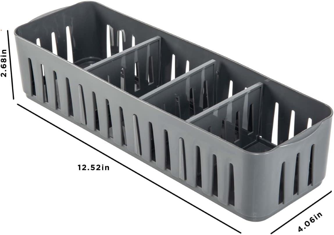 Simplify Adjustable Office Drawer Organizer (Set of 4)