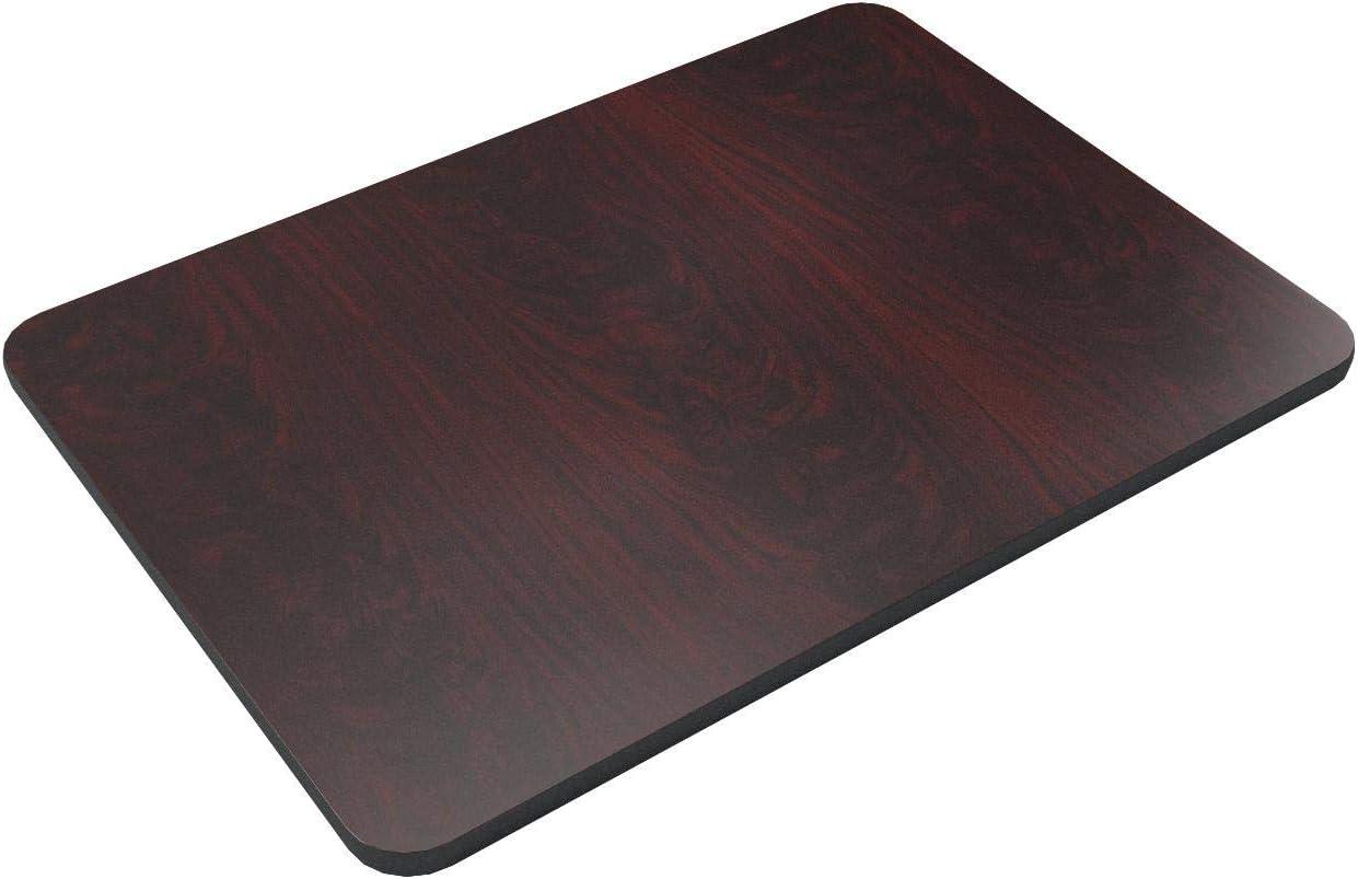 Flash Furniture 30'' x 42'' Rectangular Table Top with Black or Mahogany Reversible Laminate Top