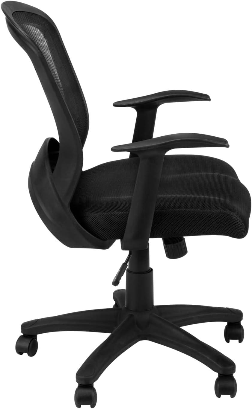 Monarch Specialties Office Chair, Swivel, Ergonomic, Armrests, Computer Desk, Work, Black Mesh