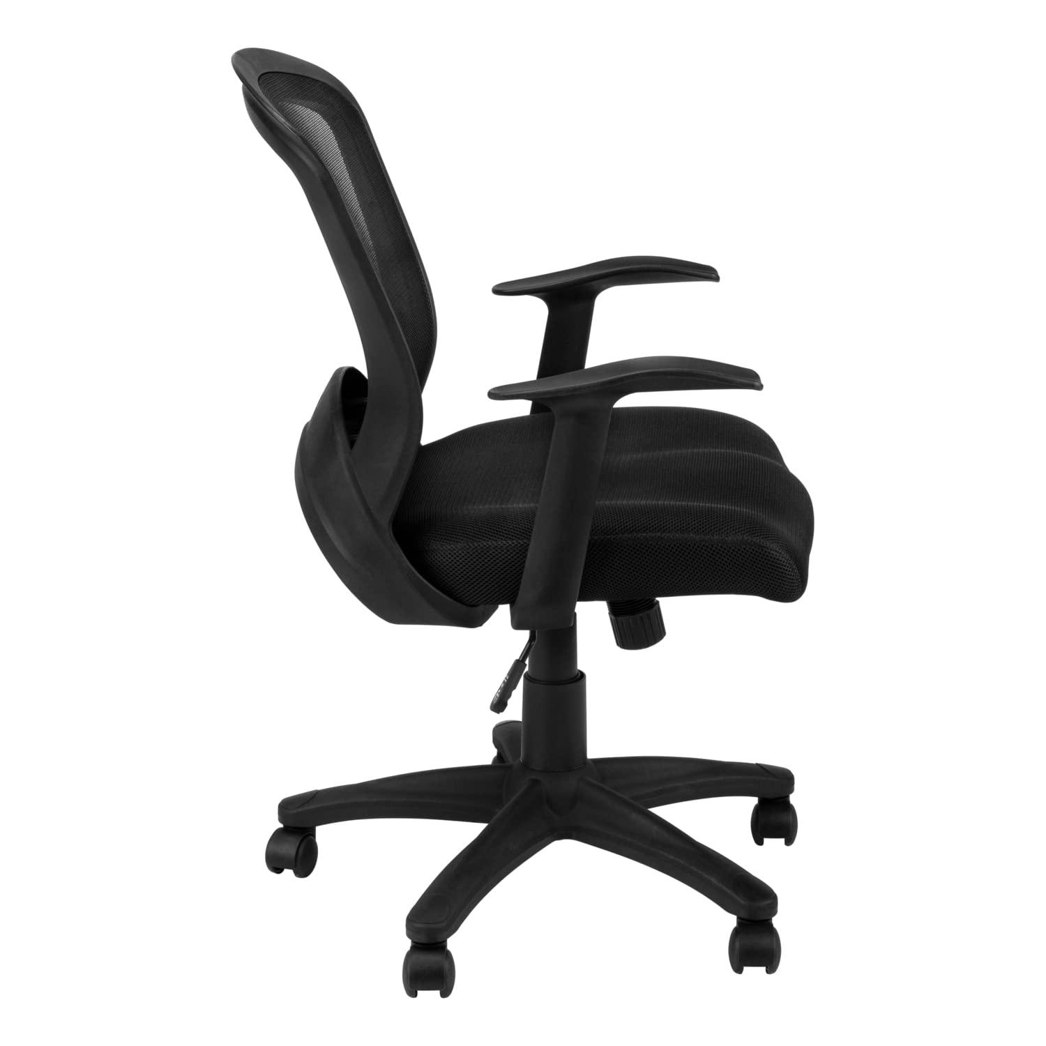 Monarch Specialties Office Chair, Swivel, Ergonomic, Armrests, Computer Desk, Work, Black Mesh