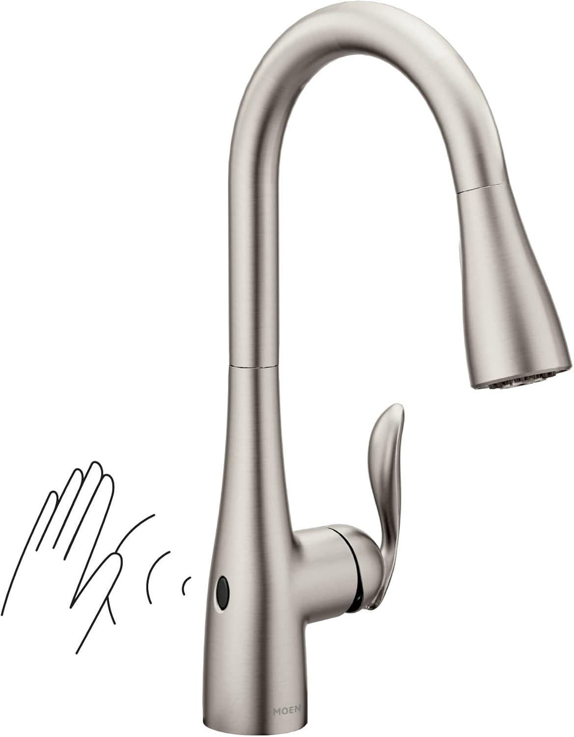 Moen Arbor MotionSense Wave Single Handle Pulldown Kitchen Faucet with Power Clean Technology