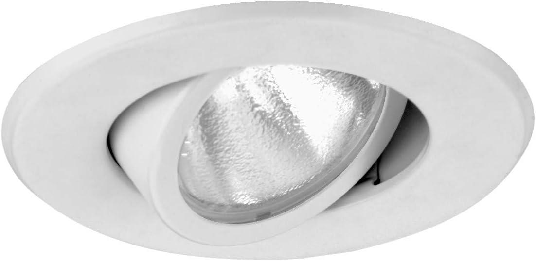 White Adjustable 4'' Recessed Ceiling Light Trim