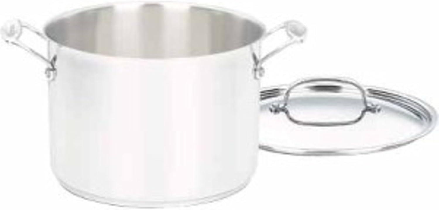 Stainless Steel 8 Quart Induction Ready Stockpot with Cover