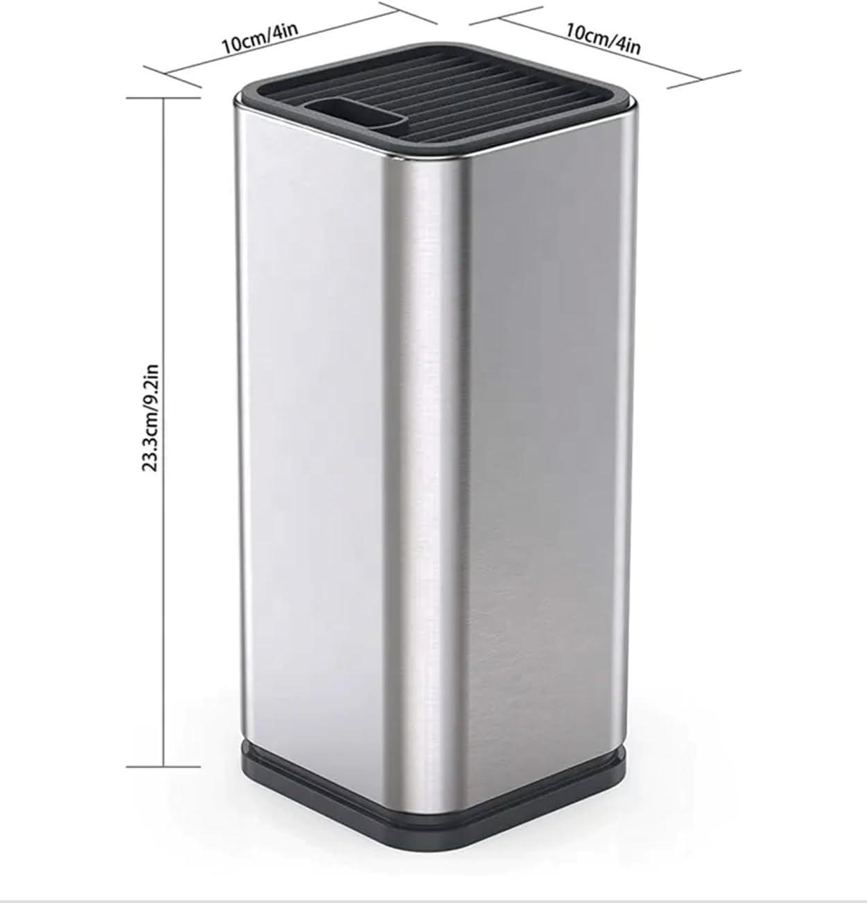 Dura Living Dura Living Universal Knife Block Holder, Stainless Steel Organizer, Space-Saving Storage Stand