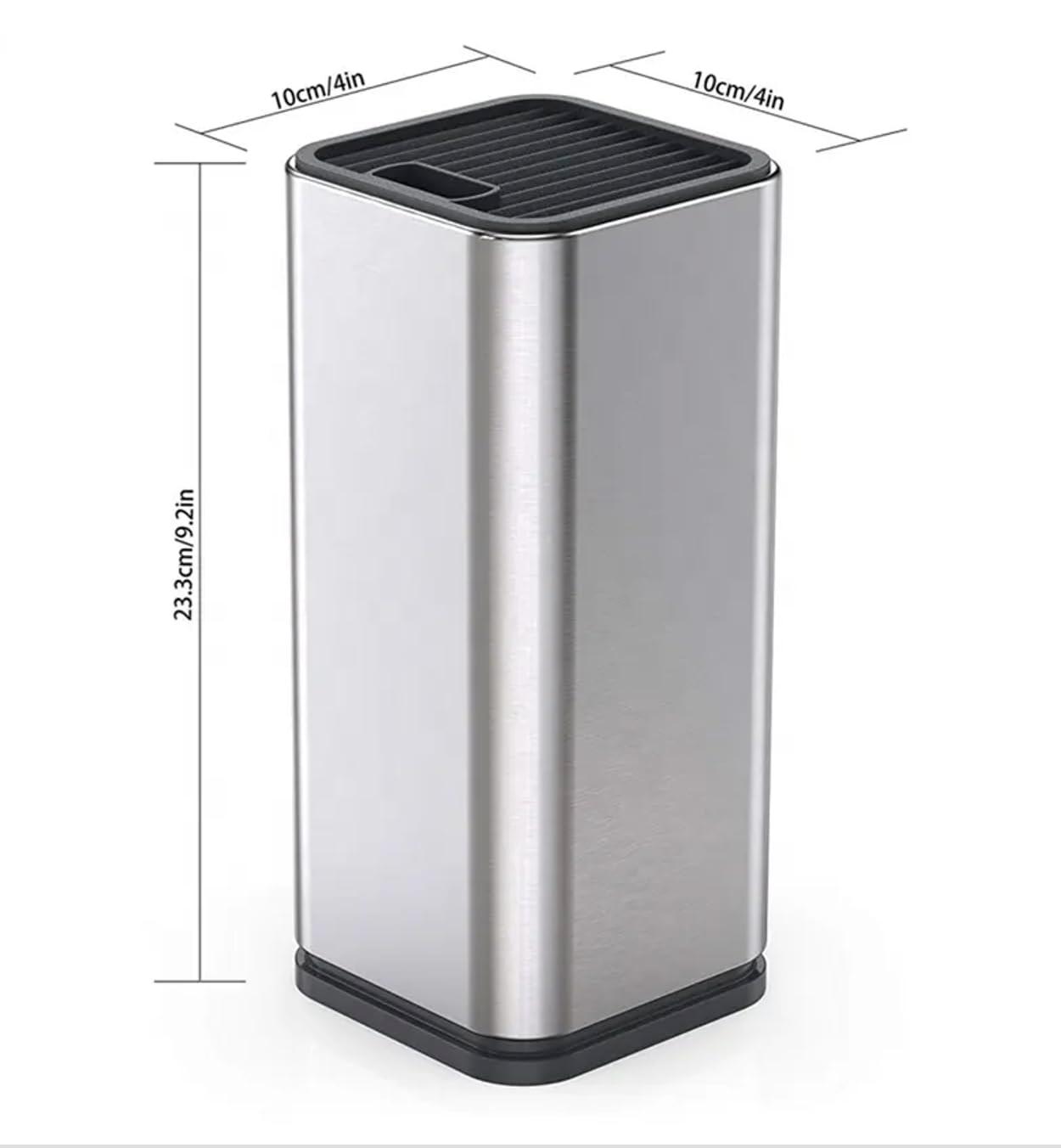 Dura Living Dura Living Universal Knife Block Holder, Stainless Steel Organizer, Space-Saving Storage Stand