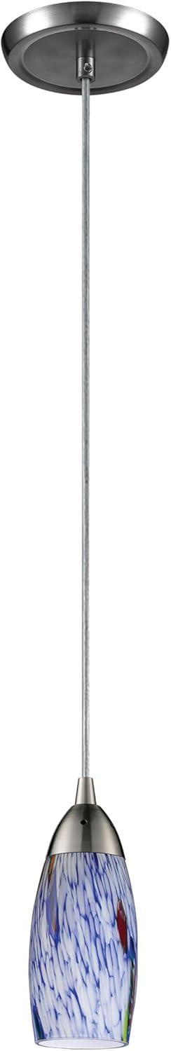 Elk Home Milan 1 - Light Pendant in  Satin Nickel