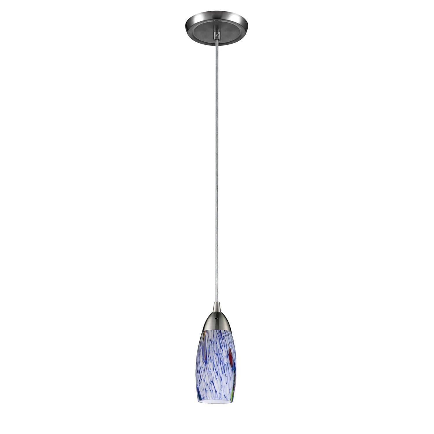 Elk Home Milan 1 - Light Pendant in  Satin Nickel