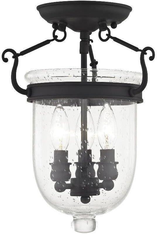 Dovecove Pierrepont Glass Semi Flush Mount