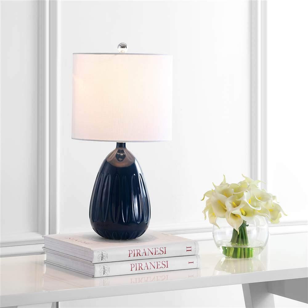 Linnett Table Lamp - 20 Inch Height - TBL4165 - Navy - Safavieh