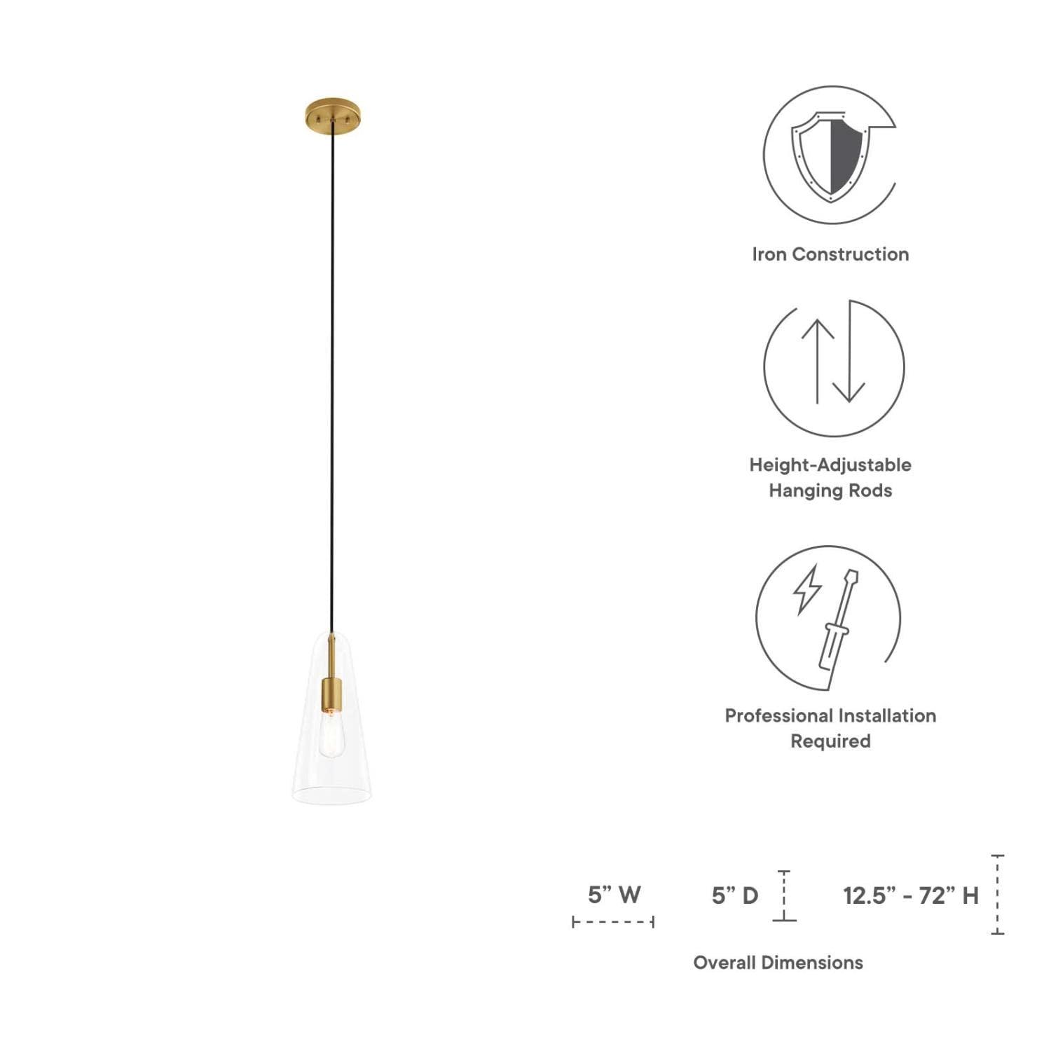 Modway Modway Beacon 1-Light Pendant Light