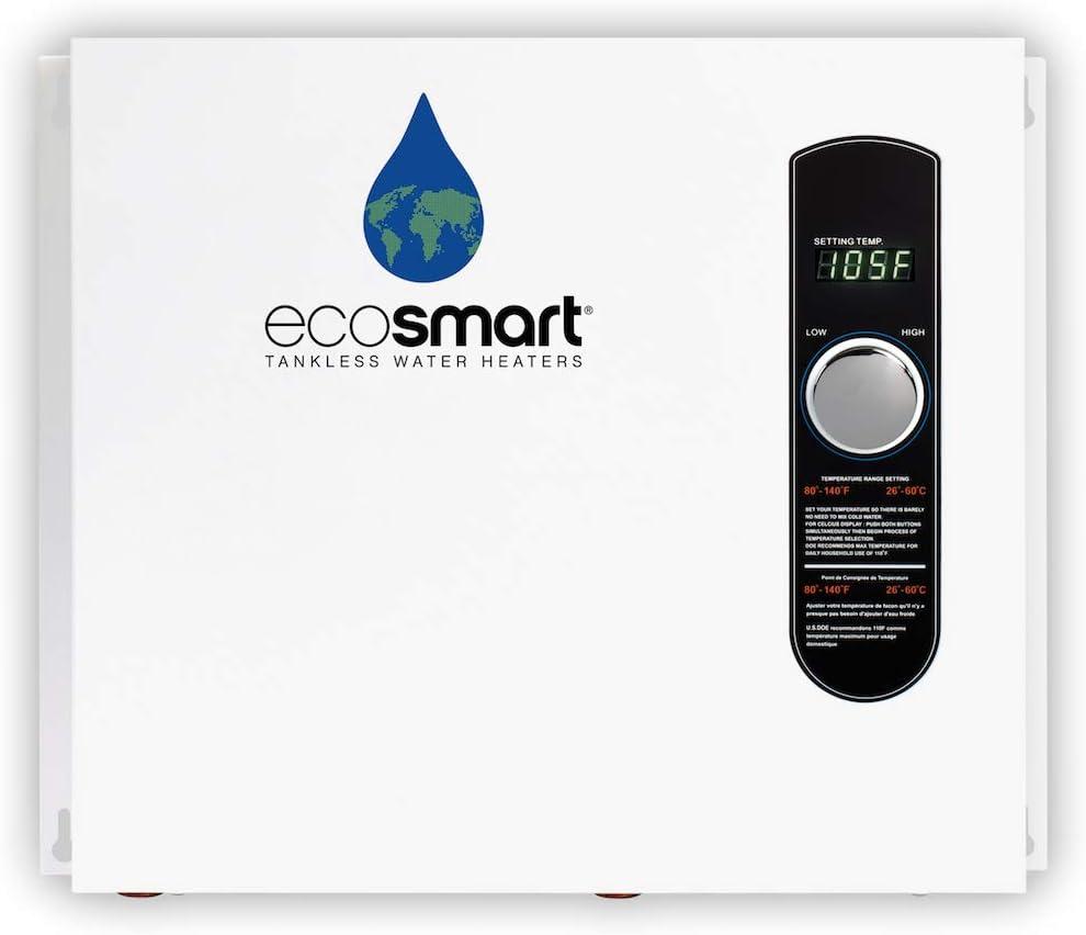 EcoSmart ECO36 36 kW 240V Self-Modulating Electric Tankless Water Heater