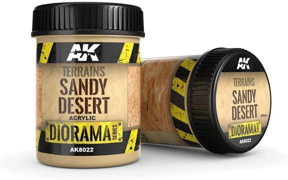 AK-Interactive Terrains Sandy Desert -250ml (Acrylic) New