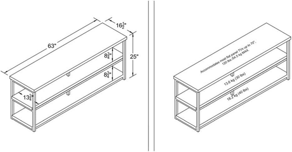 Ashlar TV Stand for TVs up to 65", Light Concrete