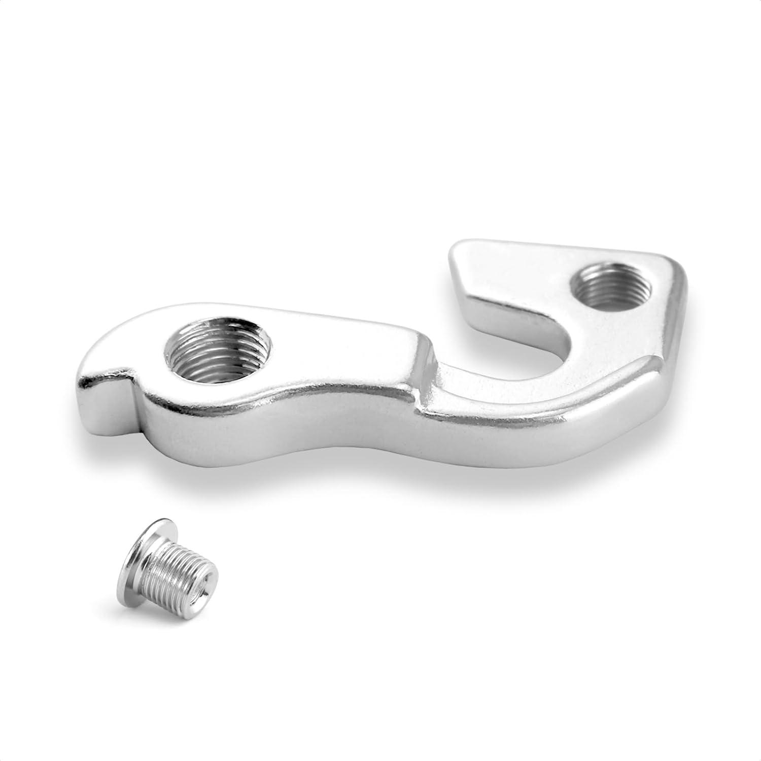 Silver Steel Rear Bike Derailleur Hanger with Bolt