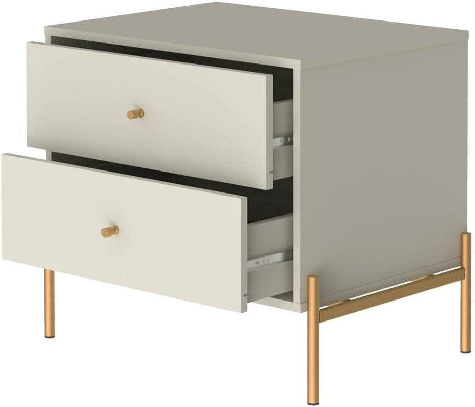 Set of 2 Jasper Drawer Nightstands - Manhattan Comfort