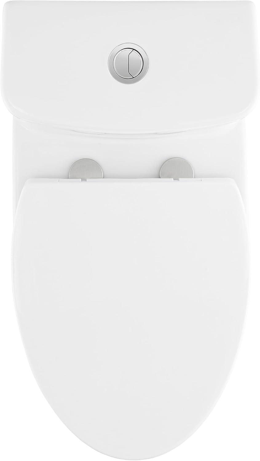 Swiss Madison CT-1T104 Fulton One-Piece Elongated Toilet Dual-Flush 1.1/1.6 Gpf