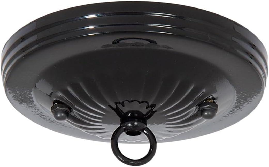 B&P Lamp® Black Finish Steel Canopy Kit, 5-1/8 Inch Diameter