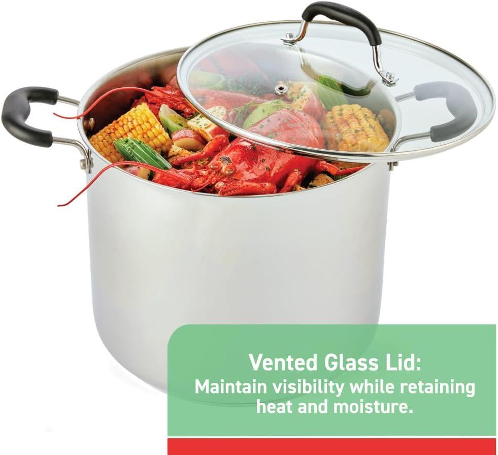 T-fal Stainless Steel 12 qt. Stockpot with lid & Reviews | Wayfair