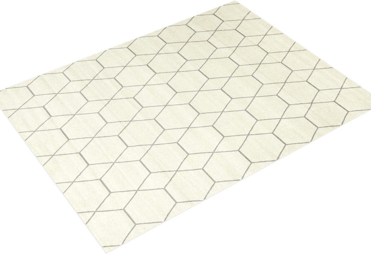 Unique Loom Trellis Frieze Geometric Trellis Indoor Woven Area Rug