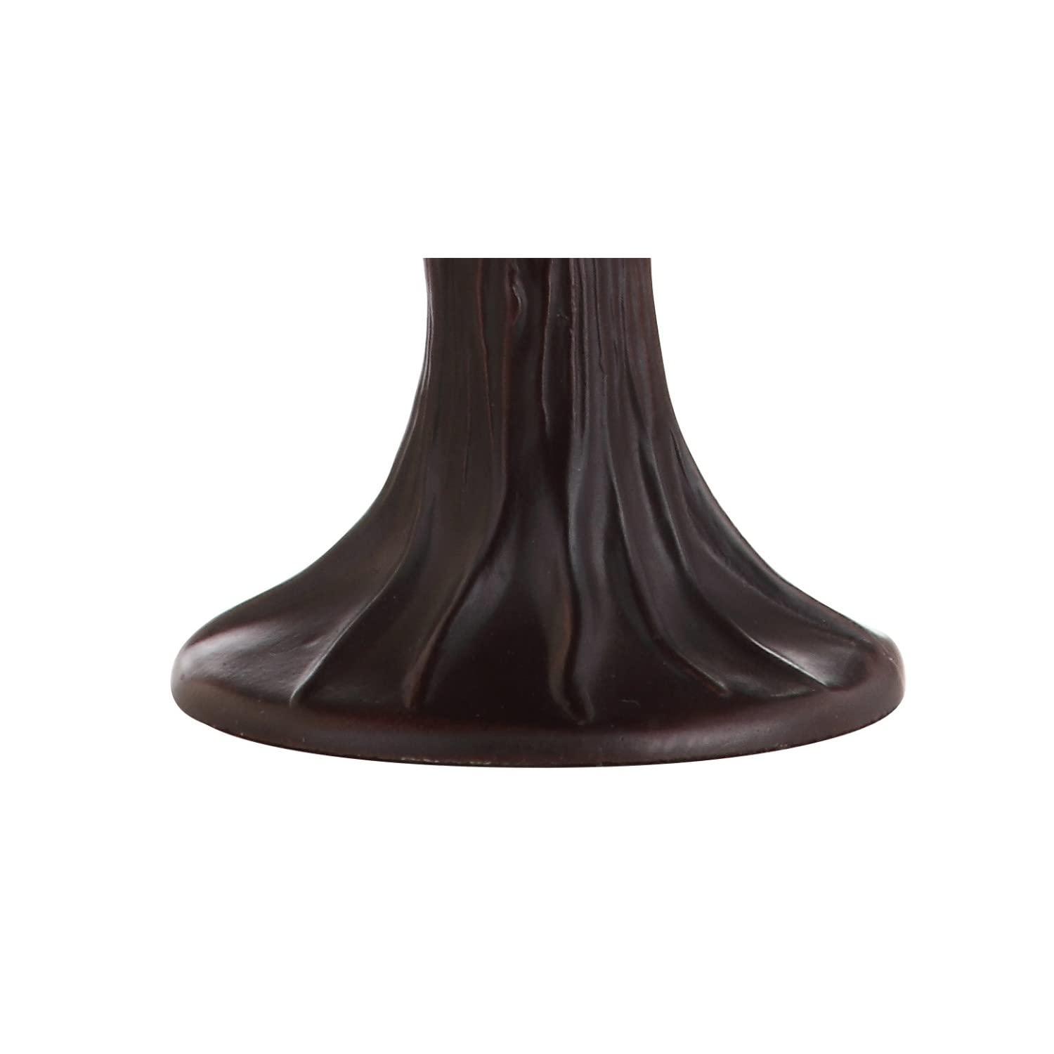 JONATHAN Y Hummingbird Tiffany-Style 12" LED Table Lamp, Bronze