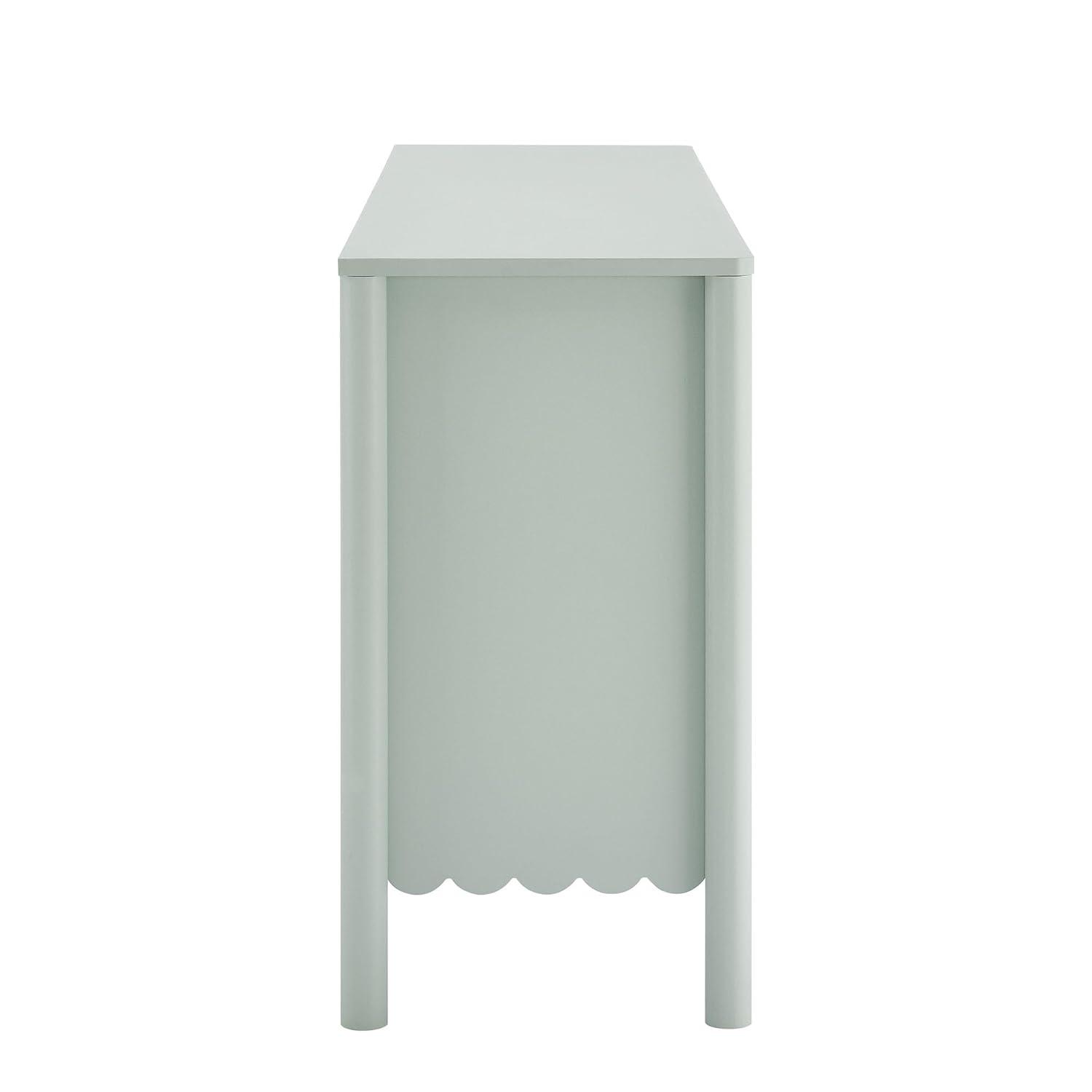 Modway Emmeline 66" 4-Door Scalloped Sideboard Cabinet