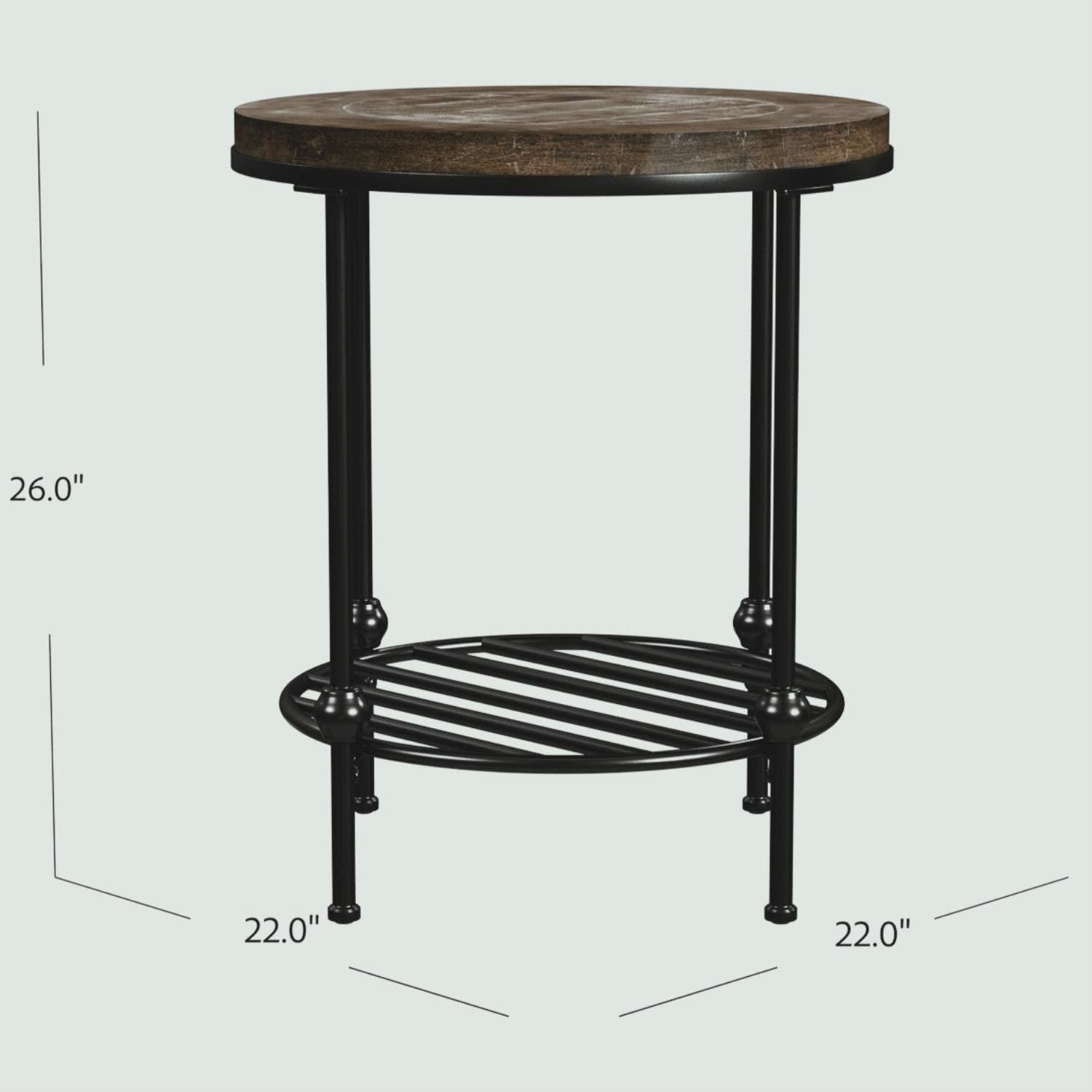 Roslin Solid Wood End Table