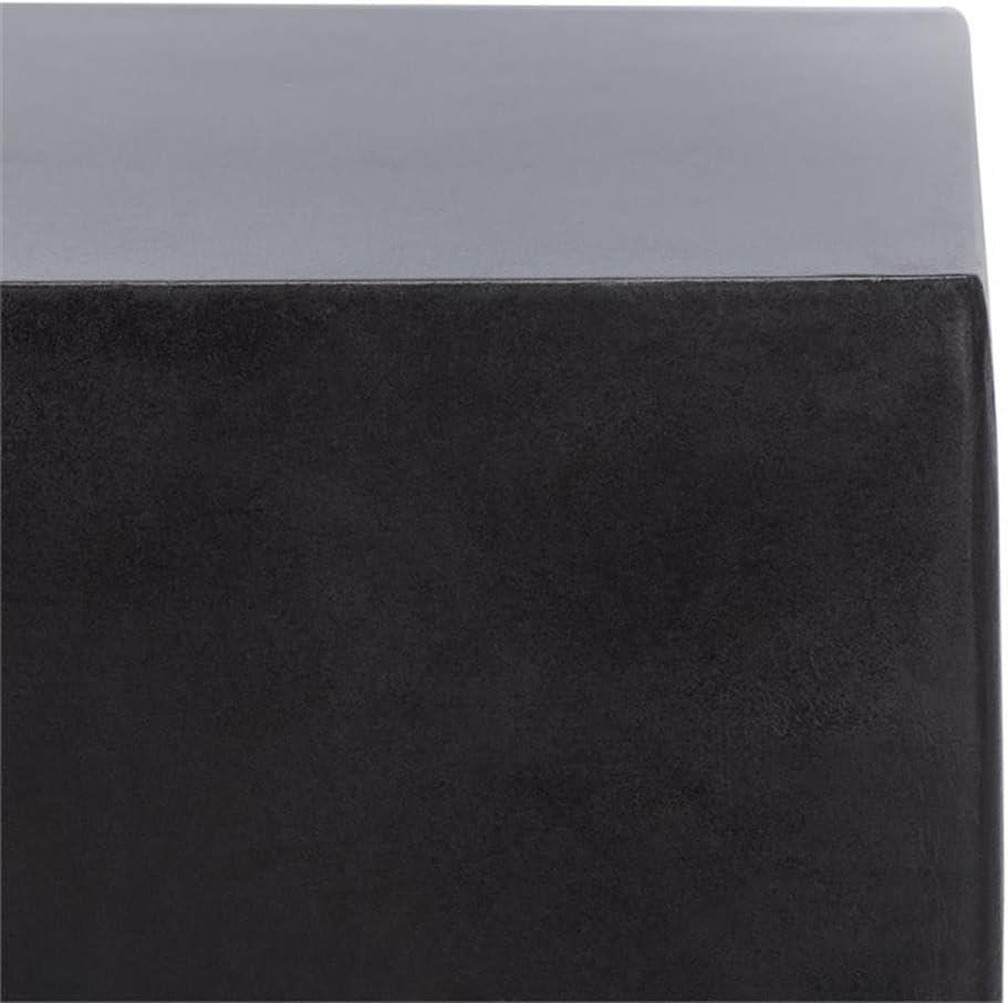Zen Accent Stool - Indoor/Outdoor - VNN1000 - Black - Safavieh