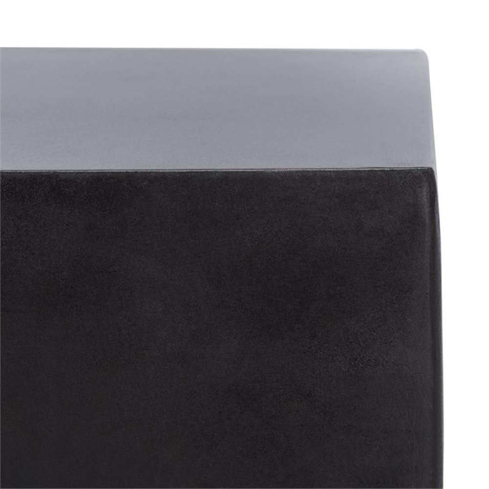 Zen Accent Stool - Indoor/Outdoor - VNN1000 - Black - Safavieh