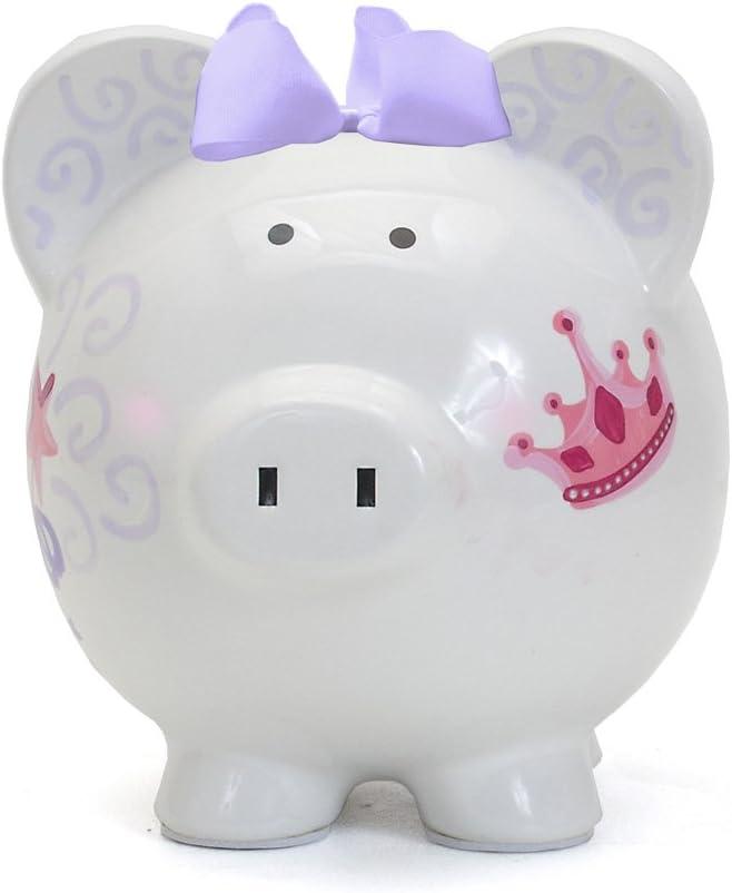 Bank Fancy Fairy Castle Piggy Bank Ceramic Crown Money Saver 36847